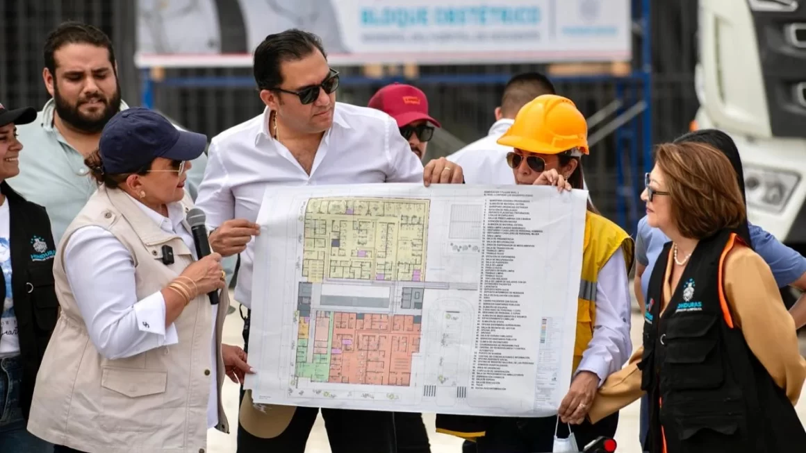 Presidenta Castro supervisa construcción de Hospital Obstétrico Neonatal de Santa Rosa de Copán