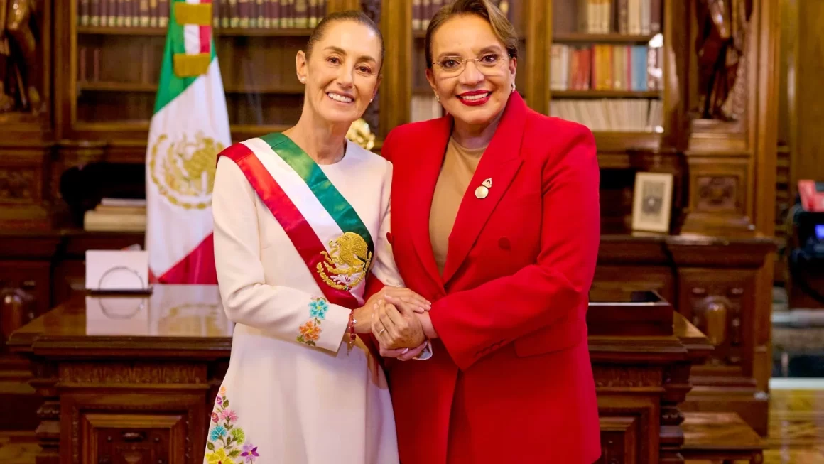 Presidenta Castro acompaña a Claudia Sheinbaum en su investidura presidencial