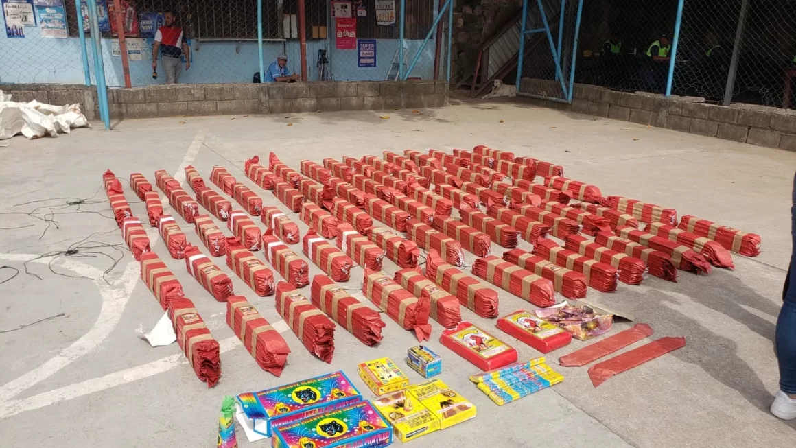 Pólvora valorada en unos 30 mil lempiras decomisa policía municipal capitalina 