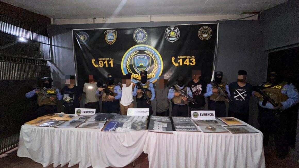 Capturan a seis cabecillas de la Pandilla 18 por múltiples delitos