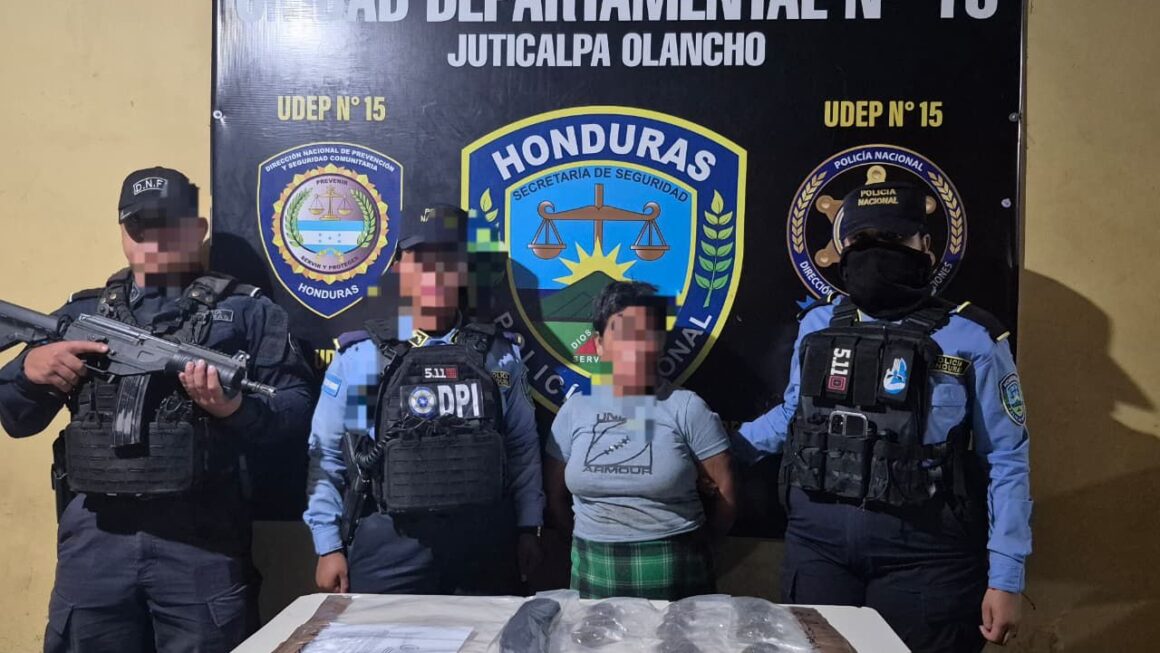 Detienen a cinco personas por supuesto tráfico de drogas en Olancho