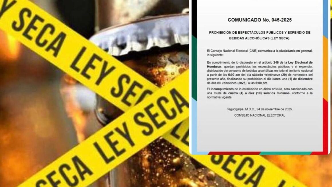 CNE establece “ley seca” próximo fin de semana por el desarrollo las elecciones generales