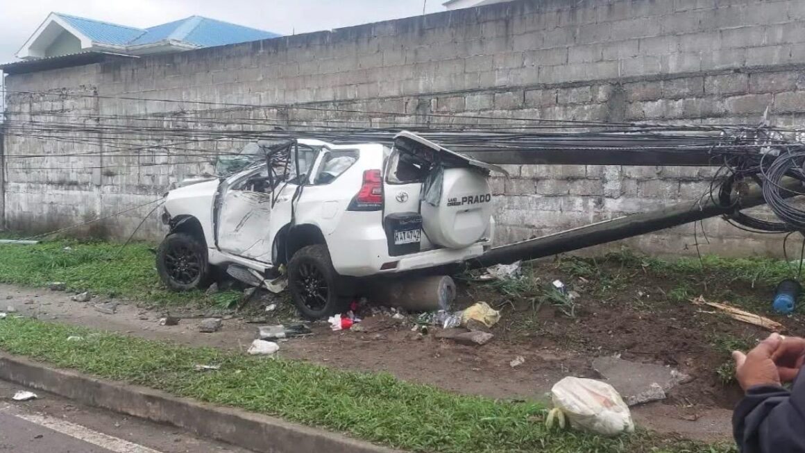 En aparatoso accidente muere ingeniero agrónomo en SPS